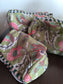 Buy Sajja Hand Block Sage Green Floral Print Travel Kit | Cotton Pouch Bag Travel Utility Set of 3