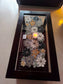 Sajja Enchanted Handmade Grey Gold Silver Decorative Festive Beaded Table Runner