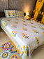 COTTON BEDSHEET, HAND Block Print Bedsheet with 2 Pillow Cover Bedroom Home Decor Floral Bedsheet Cotton Double For Indian Design Bedsheet