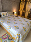 COTTON BEDSHEET, HAND Block Print Bedsheet with 2 Pillow Cover Bedroom Home Decor Floral Bedsheet Cotton Double For Indian Design Bedsheet