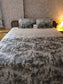 Designer Ombre Super King Bedsheet 108 inches x 108 inches Abstract pattern Blue Grey