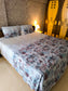 Buy Online Designer Ombre Blue Brown Fine Cotton King Bedsheet 108 x 108 inches