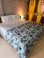 Buy Online Designer Ombre Teal Blue Fine Cotton Super King Bedsheet 108 x 108 inches