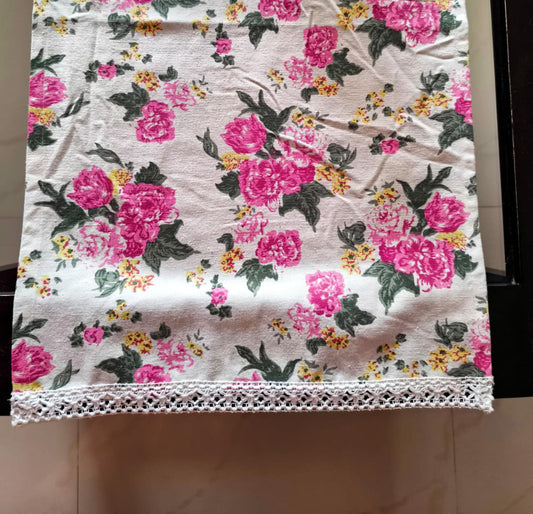 Chic Cotton Teapoy Table runner ( Microwave top) |  Microwave Cover | Centre Table Runner