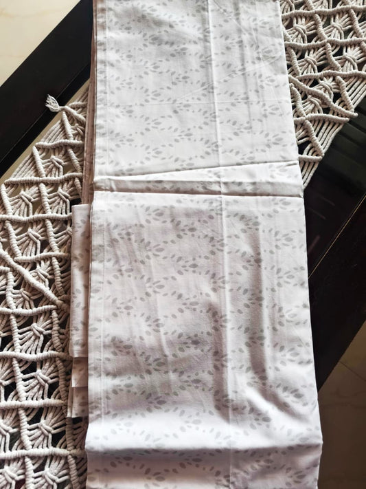 Deluxe Premium Cotton Floral Double Bedsheet Super King 9f x 9f