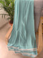 Super Soft Absorbent Organic Cotton Bath Towel Natural Turquoise Blue XL