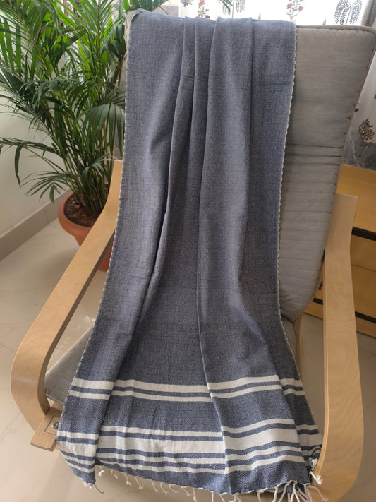 Super Absorbent Organic Cotton Bath Towels Beach Towel Cobalt Blue XL