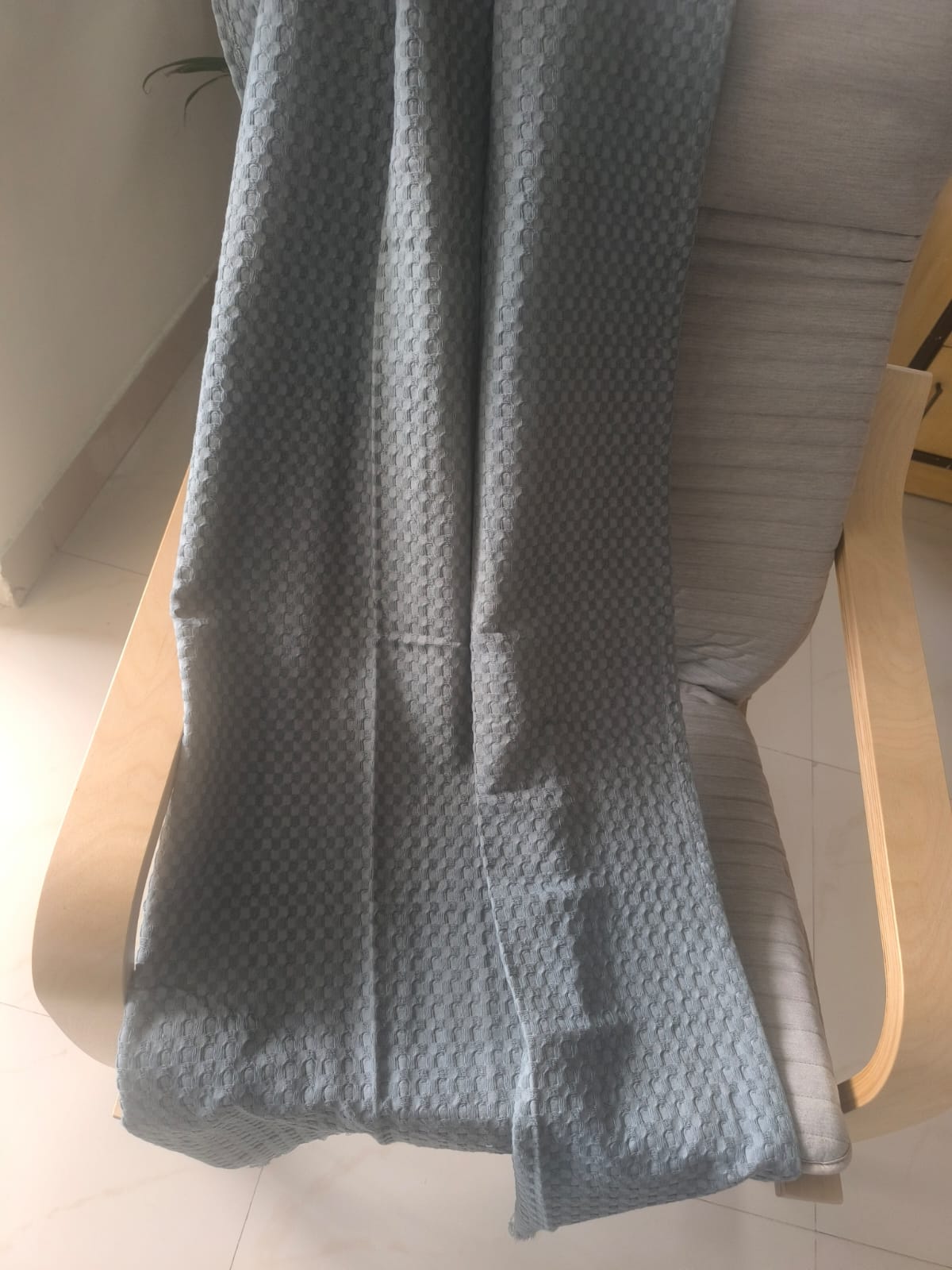 Royal Luxurious Jade Cotton Waffle Bath Towel | Sofa throw