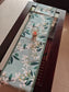 Sajja Enchanting Elegance Silk Table Runner (12 x 72 inches) Frangipani Floral