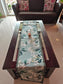 Sajja Enchanting Elegance Silk Table Runner (12 x 72 inches) Frangipani Floral