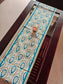 Buddha Art Inspired Silk Dining Table Runner 6 seater  Side Table Runners Gift L-72 in, W-12in)