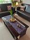 Buy Sajja Indigo Ajrakh Dupion Silk Table Runner (L-72in, W-12in) Online