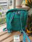 Stylish Floral Teal Quilted block print back pack -Toddler baby - laptop back pack