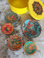 Madhubani Fridge Magnet Collection (5 pcs) – Handmade Indian Art Décor & Return Gifts
