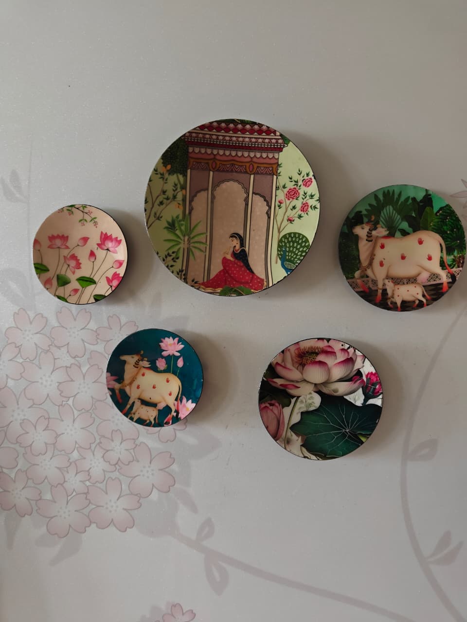 Regal Rajasthan Fridge Magnet Set of 5 – Ethnic Indian Souvenir & Decorative Gift