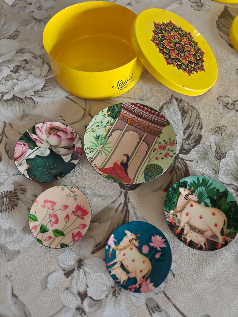 Regal Rajasthan Fridge Magnet Set of 5 – Ethnic Indian Souvenir & Decorative Gift