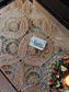 Beautiful LASER CUT METALLIC DINING TABLE RUNNER (Size 13 x 36 Inches) Golden