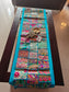 Blue Khambadiya Patchwork Table Runner   (14 x 60 inches)