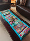 Blue Khambadiya Patchwork Table Runner (Onesize)  (14 x 60 inches)