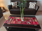 Buy Vintage Wine Marron Ethnic Embroidered Cotton Table Runner (14 x 60 inches)