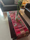 Buy Vintage Wine Marron Ethnic Embroidered Cotton Table Runner (14 x 60 inches)