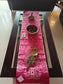 Chic French Renaissance Inspired Dupioni Silk Coffee Table Runner (L-48in, W-12in)