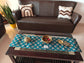 Jade English Art Inspired Silk Small Coffee Table Runner L-48 in, W-12 in