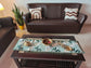 Jade Buddha Art Inspired Silk Small Coffee Table Runner L-48 in, W-12 in