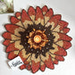 Rays of Dusk Ombre Sun hues Sunflower Table Round Beads Placemat