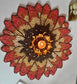 Rays of Dusk Ombre Sun hues Sunflower Table Round Beads Placemat