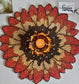 Rays of Dusk Ombre Sun hues Sunflower Table Round Beads Placemat