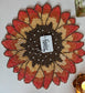 Rays of Dusk Ombre Sun hues Sunflower Table Round Beads Placemat