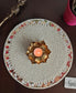 Handcrafted Glass Beads White Round Table Placemat Runner