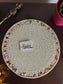 Handcrafted Glass Beads White Round Table Placemat Runner
