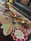 Sajja Enchanted Handmade Multi Blush Colours Decorative Festive Beaded Table Runner
