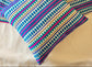 Hand Woven Multicoloured  Small Cushion Cover 12 x 12 inches 1 piece