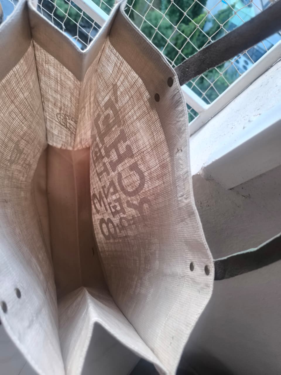 Designer French Riviera Tote Jute Bag