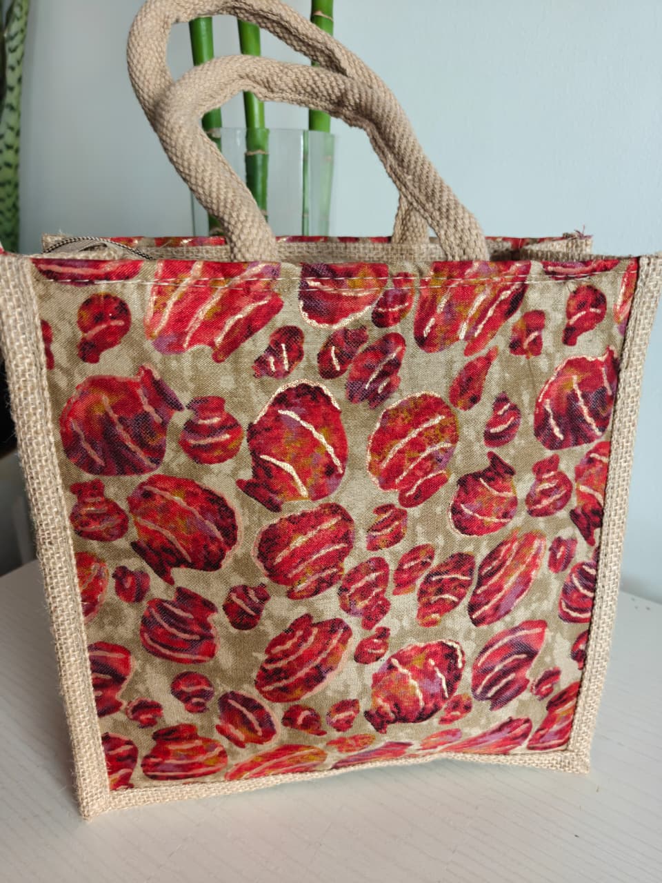 Stylish Matka Silk Jute Gifting Bag | Handcrafted Lunch Bags | Buy Party favors | Gift Bag