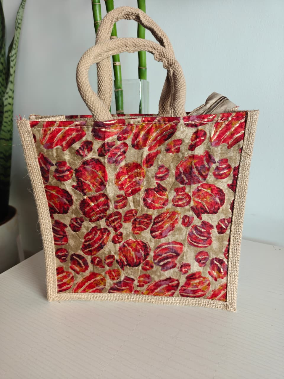 Stylish Matka Silk Jute Gifting Bag | Handcrafted Lunch Bags | Buy Party favors | Gift Bag