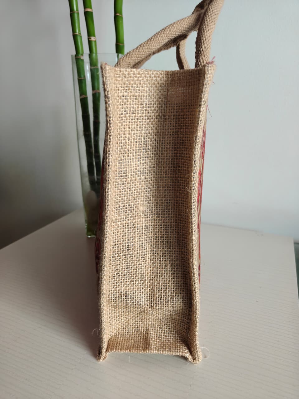 Colorful Horse Printed Jute Bag – Eco-Friendly Gift Bag Lunch Bag