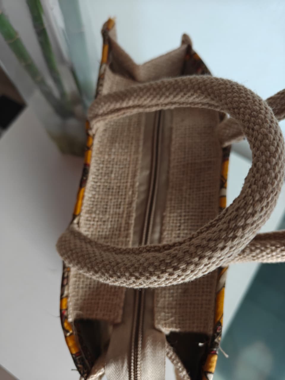 Buy Kalamkari Hatti Abstract Silk Jute Gifting Bag | Handcrafted Lunch Bags