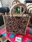 Colorful Birds Butterfly Printed Jute Bag – Eco-Friendly Gift Bag Lunch Bag