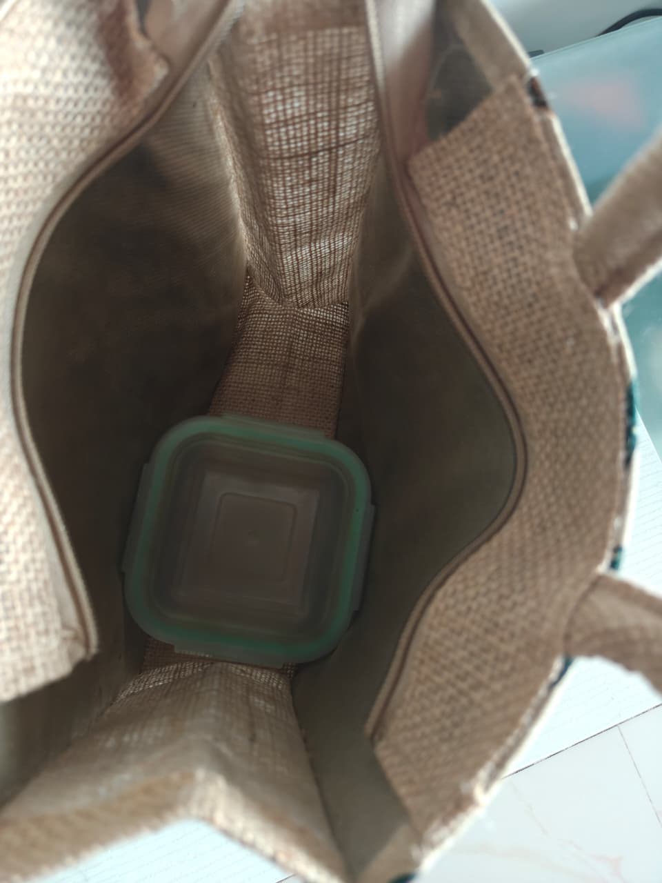 Buy Royal Elephant Abstract Silk Jute Gifting Bag Eco friendly Lunch Bags