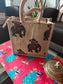 Buy Royal Elephant Abstract Silk Jute Gifting Bag Eco friendly Lunch Bags