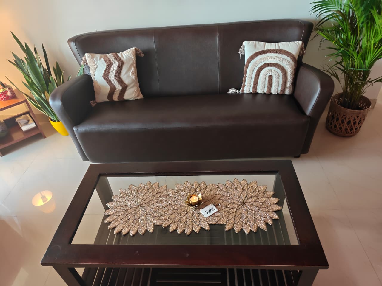 Trendy Beaded Table Runner Spring, Beaded Table Runner Cofffee Foyer Table Runner