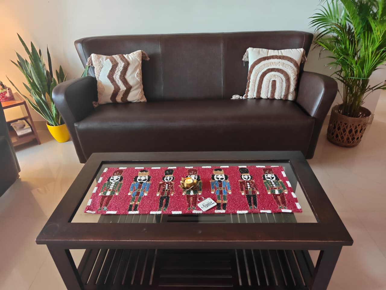 Nutcracker Beaded Table Runner  Adds glam to decor Beads Table Runner