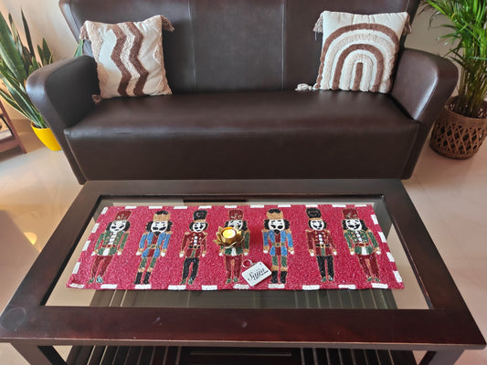 Nutcracker Beaded Table Runner  Adds glam to decor Beads Table Runner