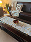 Floral Canvas Cotton Hand Block Printed Table Runner
