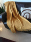 Mustard Waffle Weave Pure Cotton Throw (Onesize)