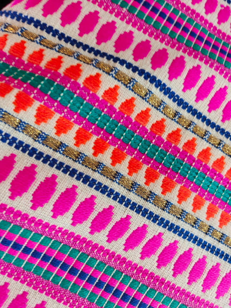 Premium Hand woven Jacquard Cotton Cushion Cover 40 cm x40 cm | 16 x 16 inches Boho Pillow Cover Decorative Pillow Case